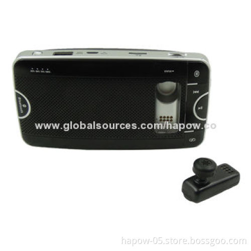 Car, Bluetooth Handsfree Kits with Earphone, Subwoofer Speaker, Recorder, Flashlight